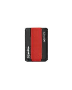 SkinArma Kado Mag-Charge Card Holder With Grip Stand - Black/Red