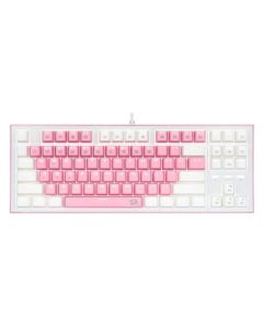 REDRAGON BES K611 USB Pink White Mechanical Gaming Keyboard - Blue Switch