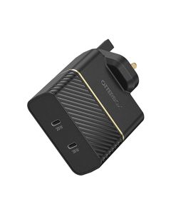 Otterbox UK Wall Charger 50w 1x USB-C 30W + 1x USB-C 20W USB-PD - Black
