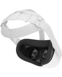 AMVR Head Back Padding, Gravity Pressure Balance Cushion Comfortable Soft TPU Pad Accessories for Oculus Quest 2 Headset -White