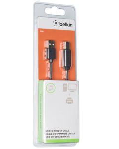 BELKIN USB 2.0 PREMIUM PRINTER CABLE 1.8M