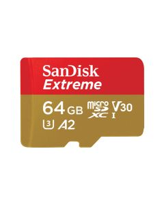  Sandisk Extreme MicroSDXC 64GB With Adapter 4K (160Mb/s Speed)