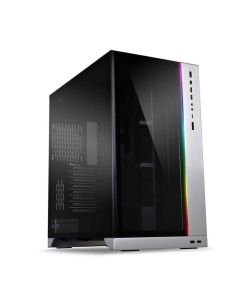 LIAN LI O11 Dynamic XL ROG Full Tower Case - Silver/Black
