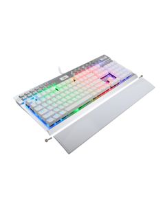 Redragon YAMA White Case RGB Mechanical Gaming Keyboard - Dust Proof Purple
