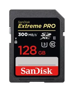 SANDISK EXTREME PRO UHS-II SDXC 128GB 300MB/S 2000X 4K