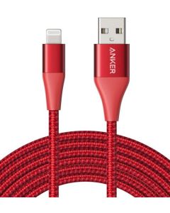 Anker PowerLine+ II USB-A With Lightning Cable (3m/10ft) C89 – Red