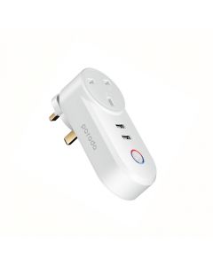 Porodo Lifestyle Dual USB-Port Smart Wifi Plug UK 16A - White