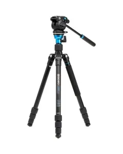 BENRO A1883FS2PRO AERO 2 PRO ALUMINUM TRAVEL VIDEO TRIPOD WITH FLIP LOCKS
