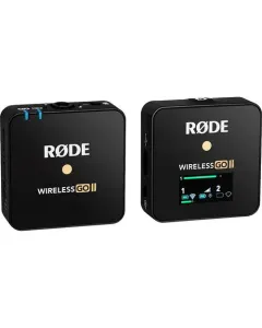 RODE WIRELESS GO II SINGLE COMPACT DIGITAL WIRELESS MICROPHONE SYSTEM/RECORDER (2.4 GHz, BLACK)