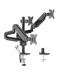 Twisted Minds Premium Counterbalance Triple Monitor Arm With 3.0 USB Port (LDT26-C036UP) 17-27"