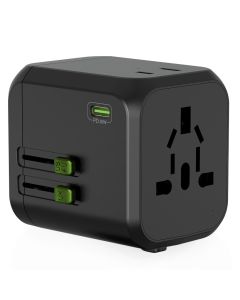 Goui Uniq + D Universal Travel Charger 30W PD - Black