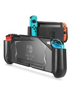 Nintendo Switch: Tomtoc TPU Dockable Grip Case - Black