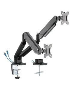 Twisted Minds Premium Counterbalance Dual Monitor Arm With 3.0 USB Port (LDT26-C024U) 17-32"