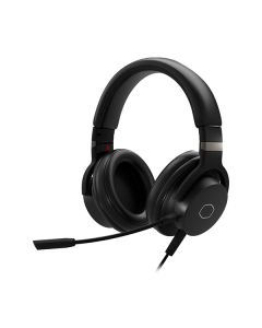 Cooler Master MH752 Gaming With Virtual 7.1 Surround Sound Detachable Boom Mic and USB Control Box - Black