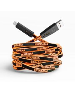 SKINARMA Tenso Charging Cable (USB-A to Lightning) 1.2m – Neon Orange