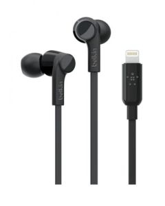 BELKIN ROCKSTAR HEADPHONE WITH LIGHTING CONNECTOR - BLACK