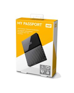 WD MY PASSPORT PORTABLE STORAGE 4TB-BLACK