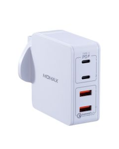 MOMAX ONE PLUG 4-PORT TYPE-C PD QC3.0 CHARGER 66W-WHITE