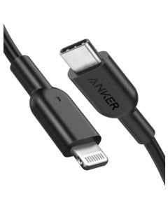 ANKER POWERLINE+ II USB C TO LIGHTING(NYLON) 0.9M(PD ) -BLACK