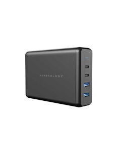 Powerology 4-Port Quick Charging Power Terminal 156W UK - Black