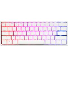 DUCKY CHANNEL ONE2 MINI GAMING (USB) KEY BOARD(WHITE CASE) - CHERRY RGB BLUE
