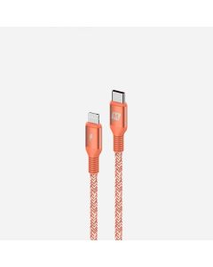 MOMAX ELITE-LINK LIGHTING TO TYPE-C CABLE 1.2M- BRAIDED NYLON RED