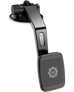 WIZGEAR MAGNETIC CAR MOUNT (SUCTION CUP MOUNT WITH ADJUSTABLE LONG ARM)- BLACK