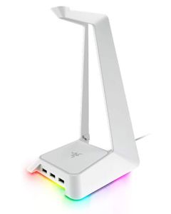 Razer Base Station Chroma Headphone/Headset Stand w/USB Hub- Mercury White