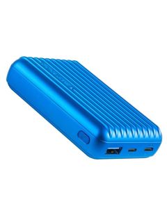 PROMATE Titan-10C Ultra-Compact Rugged Power Bank with USB-C Input & Output 10000mAh - Blue