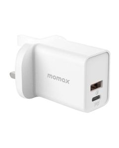 Momax One Plug 30W Dual Port Charger (UM18) - White