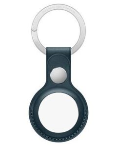  Apple AirTag Leather Key Ring - Baltic Blue