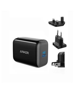 Anker PowerPort lll 65W Pod (Fast Charger with Worldwide Plug Set) - Black