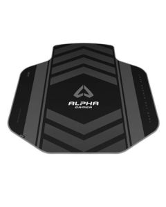 Alpha Gamer Decan Extended Gaming Chair Floor Mat Black