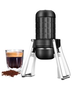 STARESSO Portable Espresso Coffee Maker - Third Generation Mini Espresso Maker for Two Shots - Black