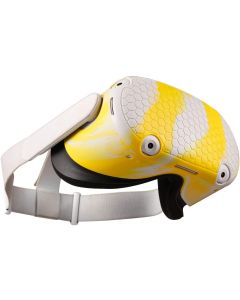 Oculus Quest 2 VR Shell Front Face Protector Cover Anti Scratch Anti Dust Anti Shock-Yellow White Mix