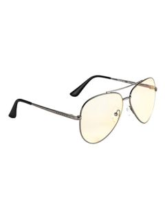 GUNNAR EYE WEAR Maverick Computer Glasses (Gunmetal Frame, Liquet Lens Tint) 