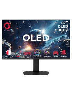 GAMEON X Series 27" OLED QHD, 280Hz, 0.03ms, HDMI 2.1, Gaming Monitor (Supports PS5) - Black