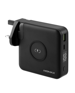 Momax Q.Power Plug Wireless Portable PD Charger 10,000mAh - Black