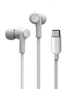 BELKIN ROCKSTAR HEADPHONE WITH USB-C CONNECTOR - WHITE