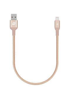  MOMAX ELITE LINK LIGHTING TO USB CABLE 0.3M-GOLD