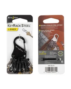 Nite Ize S-biner Keyrack Steel - Black 