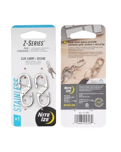 Nitelze Z-series Dual Carabiner - 2pack Stainless