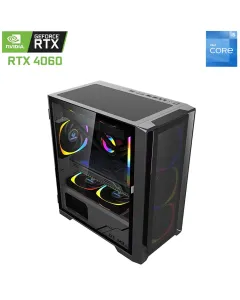Lingfeng Atx Intel Core I5-12th Gen Rtx 4060 Gaming Pc - Black