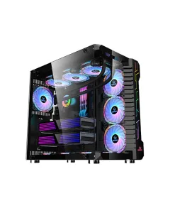 Loivngcool Ufo Iii Atx Rgb Gaming Pc Case - Black