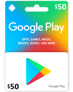GOOGLE PLAY CARDS $50 USA ACCOUNT (instant SMS delivery)