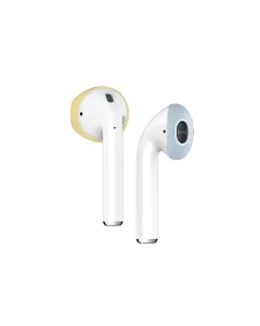 Elago Airpods Secure Fit For Apple Airpods 1/2 Creamy Yellow And Pastel Blue