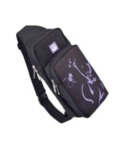 Pokemon Center Original Mewtwo Strikes Back Evolution Themed Shoulder Pouch/ Bag for Nintendo Switch