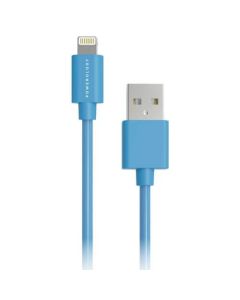 Powerology Data &amp; fast Charge(1.2/4ft) USB to Lighting Cable-Blue