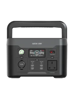 Green Lion PGX600 Power Station with 307.2Wh & 12000mAh LiFePO4 Battery - Black