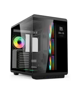 Acer U600B ATX Computer Case with 7 pre-installed 120mm ARGB fans – Black